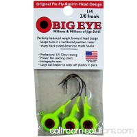 Fle-Fly Big Eye Jig Head, 1/4 oz, Chartreuse 550272657